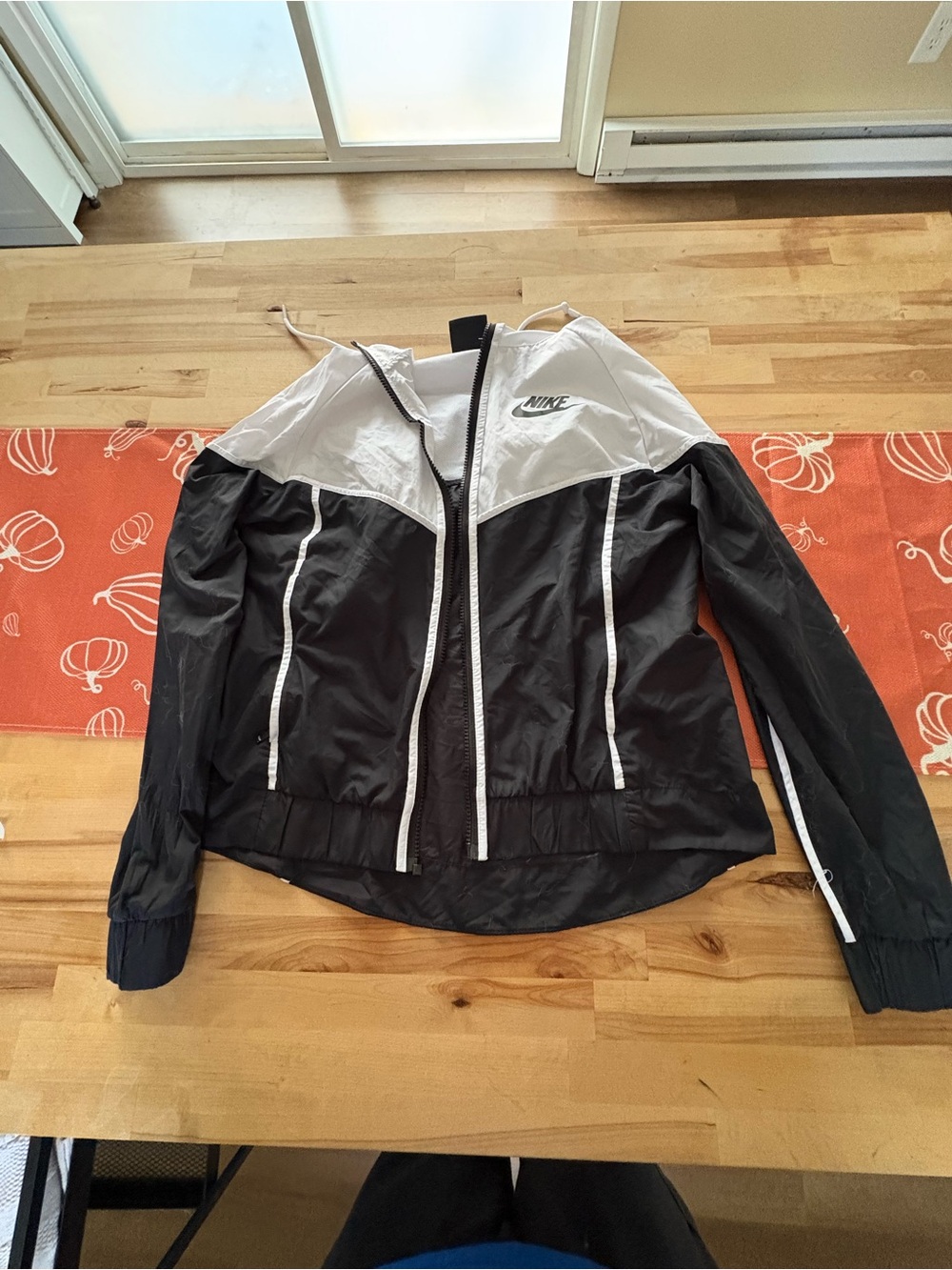 Nike Black and White Colorblock Utility Jacket